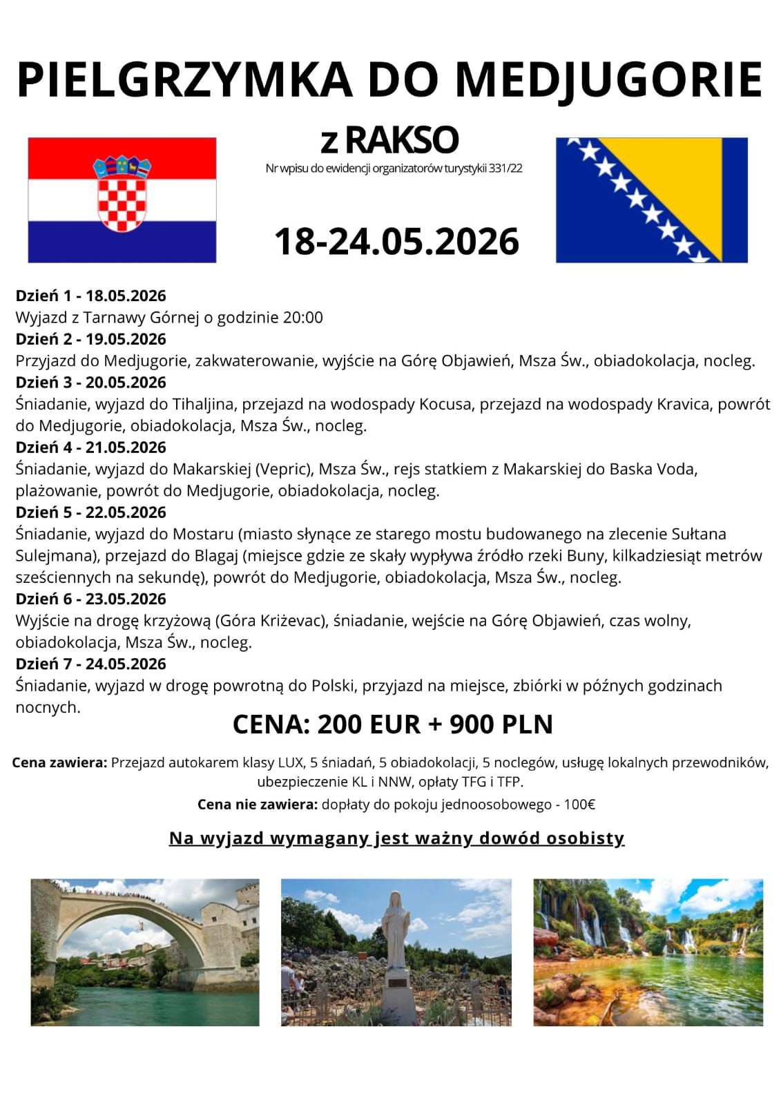 Pielgrzymka do Medjugorie